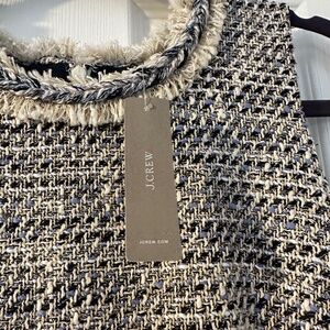 Jcrew Sheath Speckled Tweed Dress